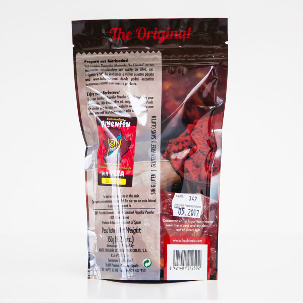 Gerookt paprikapoeder Pimentón mild hersluitbaar zakje 150g - Afbeelding 2