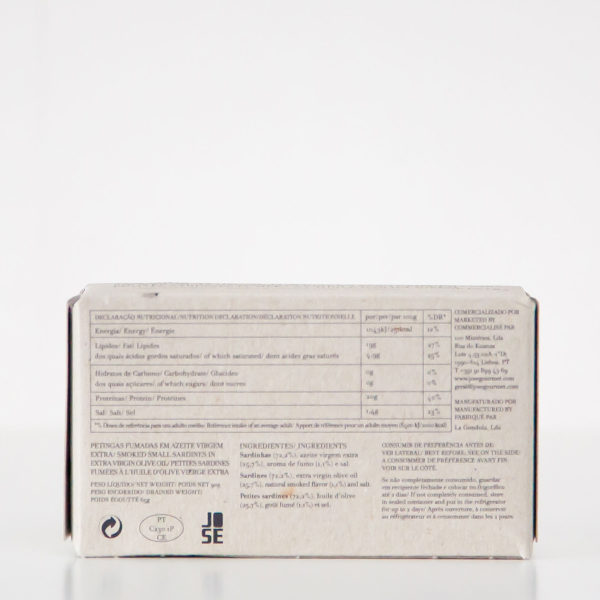 Gerookte jonge sardientjes in extra vierge olijfolie 125g JOSE Gourmet - Afbeelding 3