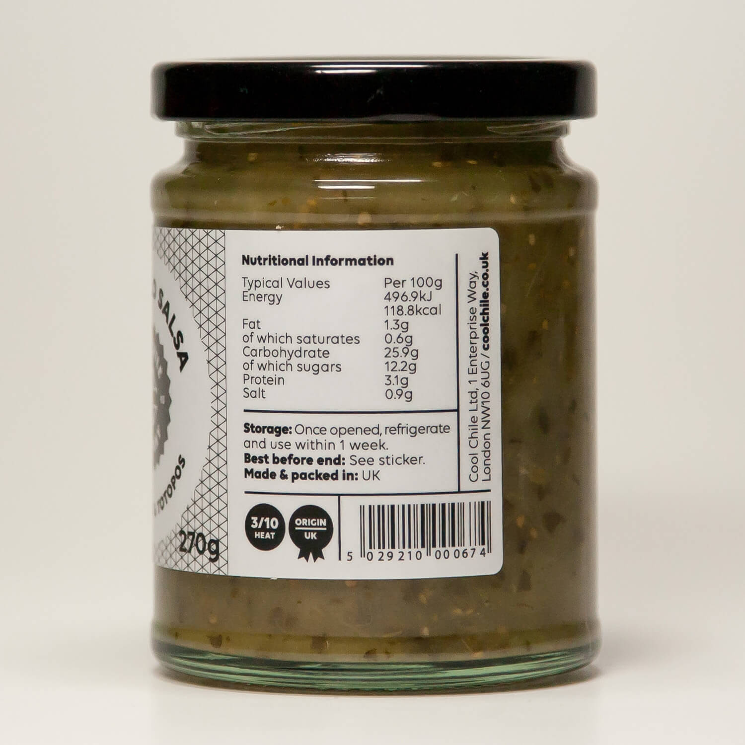 Mexicaanse Tomatillo Salsa 260g online kopen bij Pimentón