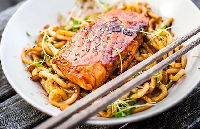 Zalm teriyaki maken - Pimentón