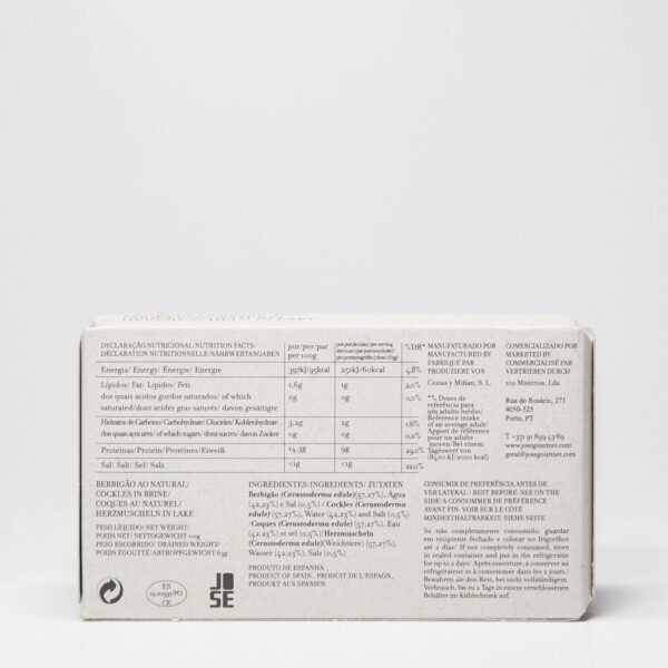 Kokkels in eigen nat 25/30 JOSE Gourmet - Afbeelding 2