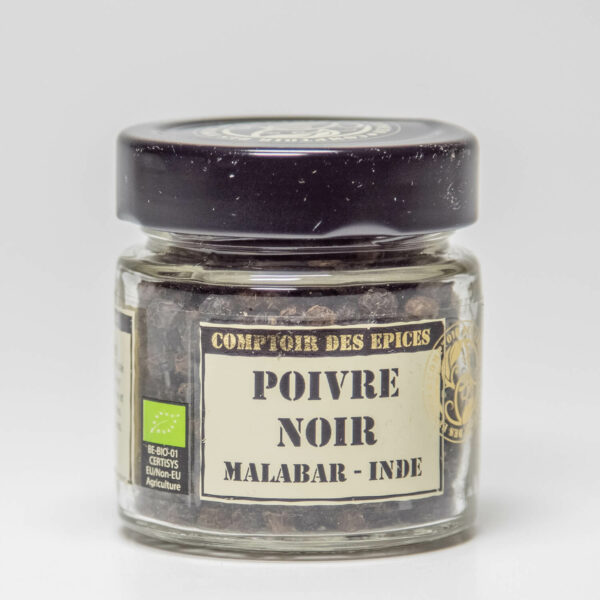 Indiase zwarte peper uit Malabar BIO 55g