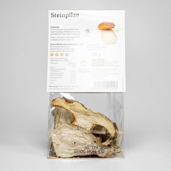 Gedroogde cèpes (funghi porcini) BIO 20g - Afbeelding 2