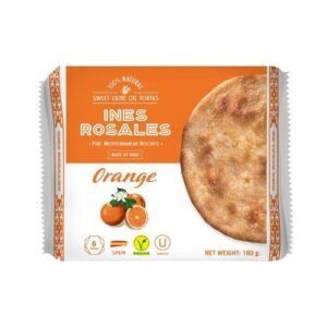 Olijfolie-crackers met geconfijte sinaasappel 120g Inés Rosales